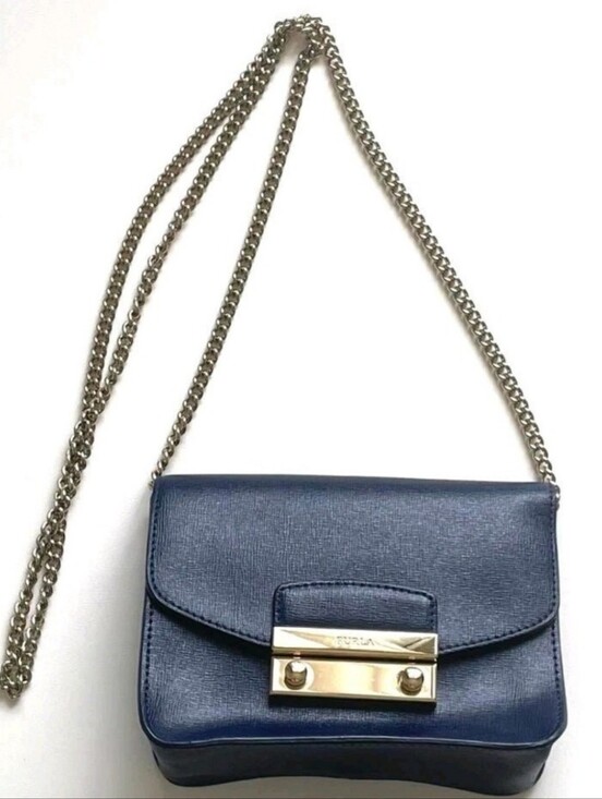 Furla Handbags - Furla Julia Mini Crossbody Scratch-Resistant Saffiano Leather Gold-Tone Hardware